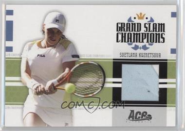 2005 Ace Authentic Signature Series - Grand Slam Champions - Jerseys #GS-9 - Svetlana Kuznetsova /500