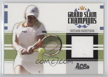 2005 Ace Authentic Signature Series - Grand Slam Champions - Jerseys #GS-9 - Svetlana Kuznetsova /500