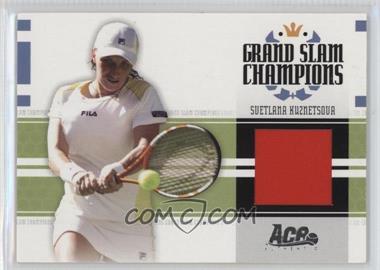 2005 Ace Authentic Signature Series - Grand Slam Champions - Jerseys #GS-9 - Svetlana Kuznetsova /500