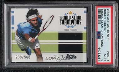 2005 Ace Authentic Signature Series - Grand Slam Champions #GS-1 - Roger Federer /500 [PSA 9 MINT]