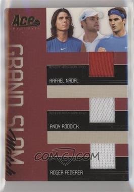 2006 Ace Authentic Grand Slam - Grand Slam Match Materials #1 - Rafael Nadal, Andy Roddick, Roger Federer, Maria Sharapova, Elena Dementieva, Kim Clijsters [EX to NM]