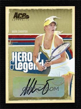 2006 Ace Authentics Heroes & Legends - [Base] - Gold Autographs #86 - Maria Sharapova /25