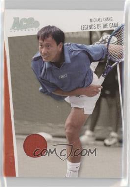 2006 Ace Authentics Heroes & Legends - Legends of the Game - Materials #LG-6 - Michael Chang /500