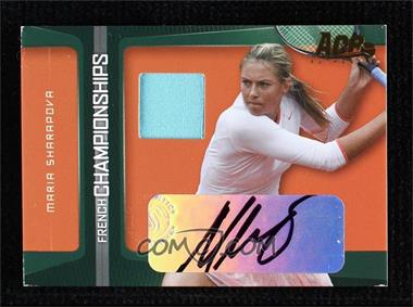 2007 Ace Authentic French Championships - [Base] - Jersey Autographs #FC-2 - Maria Sharapova /10 [EX to NM]