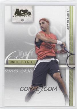2007 Ace Authentic Straight Sets - [Base] - Gold #19 - James Blake /25