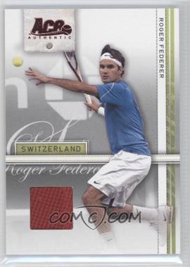 2007 Ace Authentic Straight Sets - [Base] - Materials #34 - Roger Federer