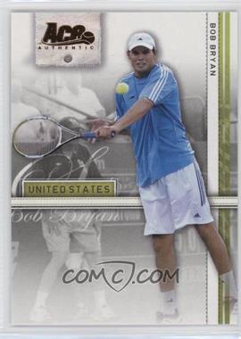 2007 Ace Authentic Straight Sets - [Base] - Materials #9 - Bob Bryan