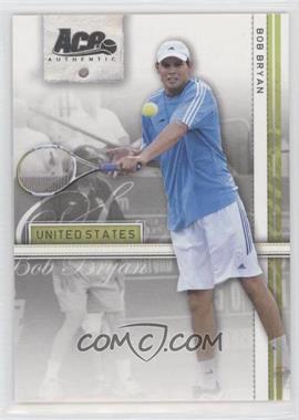 2007 Ace Authentic Straight Sets - [Base] - Materials #9 - Bob Bryan