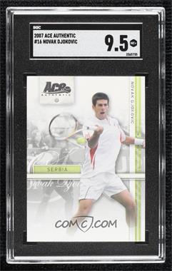 2007 Ace Authentic Straight Sets - [Base] #16 - Novak Djokovic [SGC 9.5 Mint+]