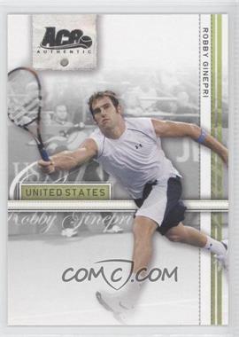 2007 Ace Authentic Straight Sets - [Base] #33 - Robby Ginepri