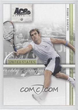 2007 Ace Authentic Straight Sets - [Base] #33 - Robby Ginepri