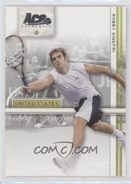 2007 Ace Authentic Straight Sets - [Base] #33 - Robby Ginepri
