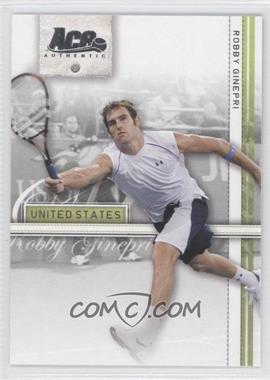 2007 Ace Authentic Straight Sets - [Base] #33 - Robby Ginepri