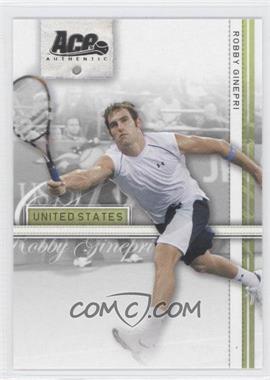 2007 Ace Authentic Straight Sets - [Base] #33 - Robby Ginepri