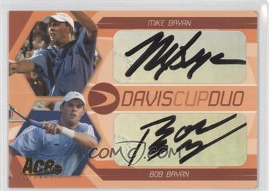 2007 Ace Authentic Straight Sets - Davis Cup Duos - Autographs #DC-4.1 - Mike Bryan, Bob Bryan /50