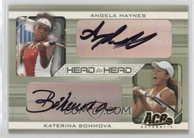 2007 Ace Authentic Straight Sets - Head to Head - Autographs #HH-1 - Angela Haynes, Katerina Bohmova /150
