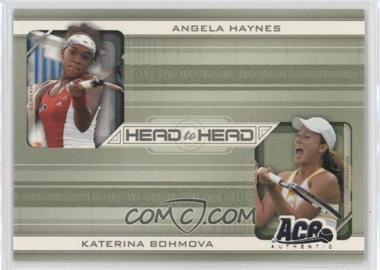 2007 Ace Authentic Straight Sets - Head to Head #HH-1 - Angela Haynes, Katerina Bohmova