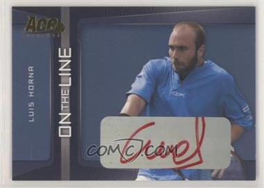 2007 Ace Authentic Straight Sets - On the Line - Autographs Red Ink #OL-19 - Luis Horna