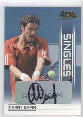 2007 Ace Authentic Straight Sets - Singles - Autographs #SI-17 - Marat Safin