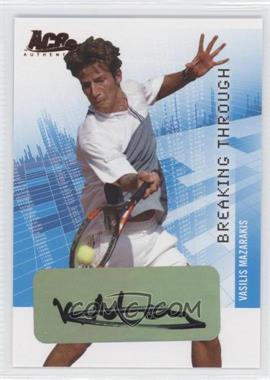 2008 Ace Authentic Grand Slam II - Breaking Through Autographs - Bronze #BT15 - Vasilis Mazarakis