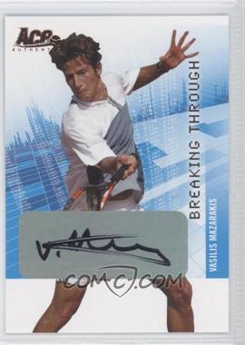 2008 Ace Authentic Grand Slam II - Breaking Through Autographs - Bronze #BT15 - Vasilis Mazarakis