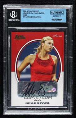 2008 Ace Authentic Grand Slam II - Stars Autographs - Gold #S11 - Maria Sharapova /24 [BGS Authentic Altered]