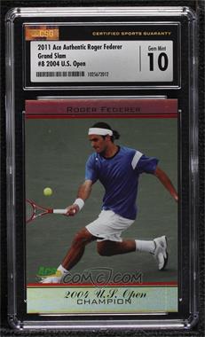2011 Ace Roger Federer Grand Slam Champion - [Base] #8 - Roger Federer [CSG 10 Gem Mint]