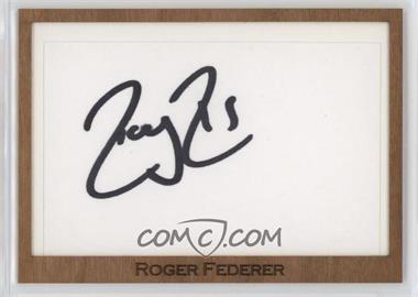 2012 Ace Authentic Grand Slam 3 - Cut Signatures #IC14 - Roger Federer