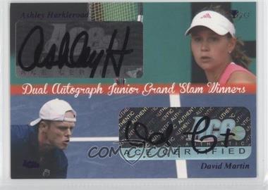 2012 Ace Authentic Grand Slam 3 - Dual Autograph Grand Slam Winners #DA14 - Ashley Harkleroad, David Martin