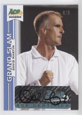 2013 Ace Authentic Grand Slam - [Base] - Blue #BA-DM1 - David Martin /5