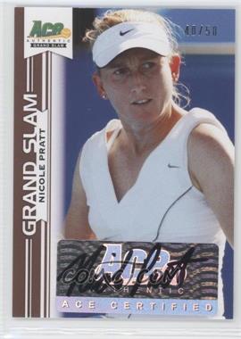 2013 Ace Authentic Grand Slam - [Base] - Bronze #BA-NP2 - Nicole Pratt /50