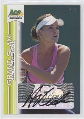 2013 Ace Authentic Grand Slam - [Base] - Lime Green #BA-AR1 - Agnieszka Radwanska /5