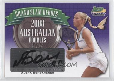 2013 Ace Authentic Grand Slam - Grand Slam Heroes - Purple #GSH-AB2 - Alona Bondarenko /25