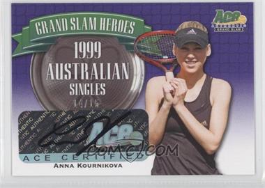 2013 Ace Authentic Grand Slam - Grand Slam Heroes - Purple #GSH-AK3 - Anna Kournikova /15