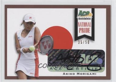 2013 Ace Authentic Grand Slam - National Pride - Bronze #NP-AM1 - Akiko Morigami /50
