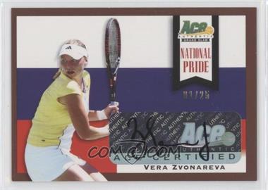 2013 Ace Authentic Grand Slam - National Pride - Bronze #NP-VZ1 - Vera Zvonareva /25