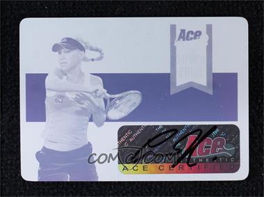 2013 Ace Authentic Grand Slam - National Pride - Printing Plate Cyan #NP-AK3 - Anna Kournikova /1