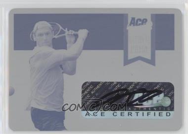 2013 Ace Authentic Grand Slam - National Pride - Printing Plate Cyan #NP-RS1 - Rainer Schuettler /1