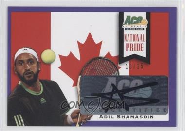 2013 Ace Authentic Grand Slam - National Pride - Purple #NP-AS1 - Adil Shamasdin /25