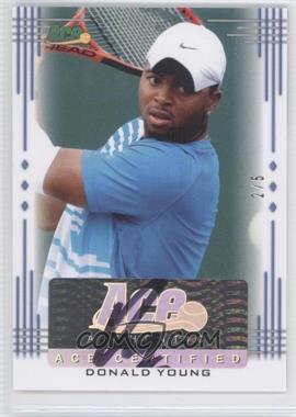 2013 Ace Authentic Signature Series - [Base] - Blue #BA-DY1 - Donald Young /5