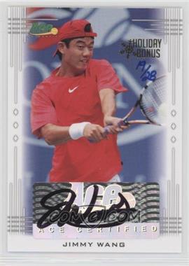 2013 Ace Authentic Signature Series - [Base] - Green Holiday Bonus #BA-JW2 - Jimmy Wang /27