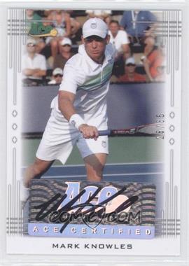 2013 Ace Authentic Signature Series - [Base] #BA-MK2 - Mark Knowles /35