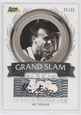2013 Ace Authentic Signature Series - Grand Slam Autographs #GS-VS1 - Vic Seixas