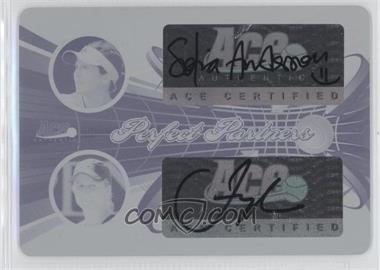 2013 Ace Authentic Signature Series - Perfect Partners - Printing Plate Cyan #PP-55 - Sofia Arvidsson, Jill Craybas /1