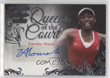 2015 Leaf Ultimate Tennis - Queens of the Court - Silver Etched Foil #QC-FA1 - Francoise Abanda /25 [Good to VG‑EX]