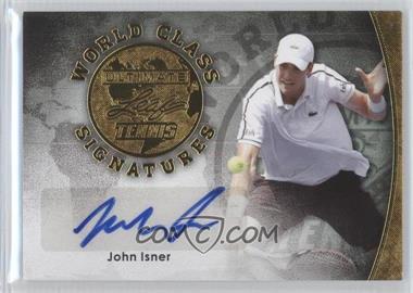 2015 Leaf Ultimate Tennis - World Class Signatures - Gold Etched Foil #SA-JI1 - John Isner /10