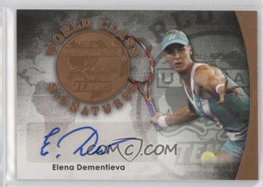 2015 Leaf Ultimate Tennis - World Class Signatures #SA-ED1 - Elena Dementieva
