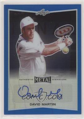 2016 Leaf Metal - [Base] - Blue Prismatic #BA-DM1 - David Martin /50