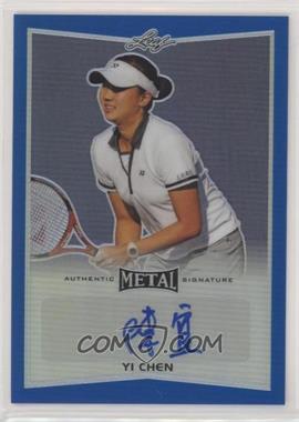 2016 Leaf Metal - [Base] - Blue Prismatic #BA-YC1 - Yi Chen /50