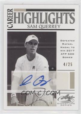 2017 Leaf Signature Series - Career Highlight - Silver #CH-SQ1 - Sam Querrey /25